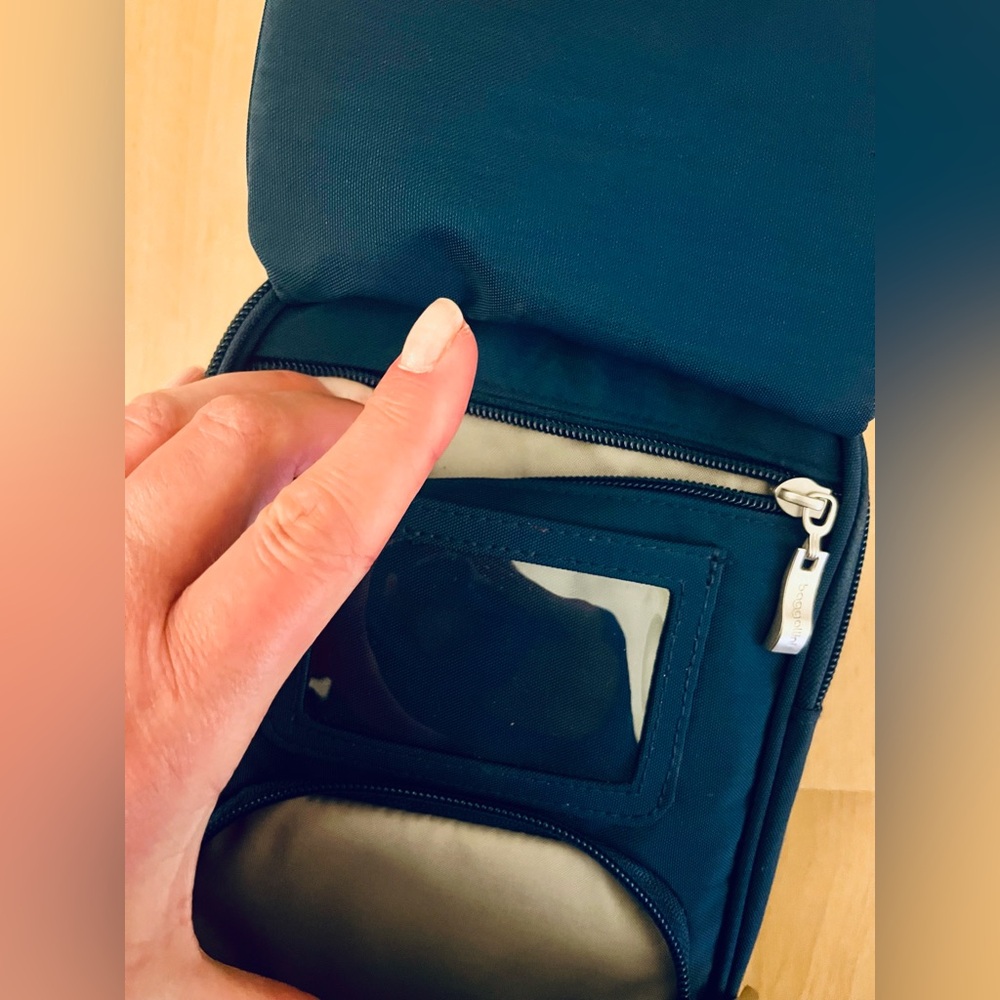 New Baggallini Dark Teal/Navy Crossbody Bag! - Picture 4 of 10